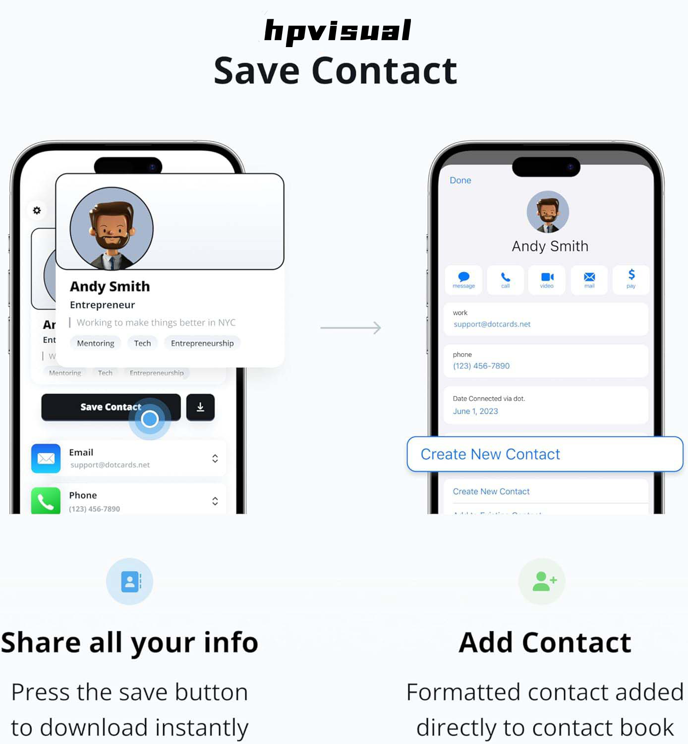 Digital Business Card Small Rings | HPVISUAL